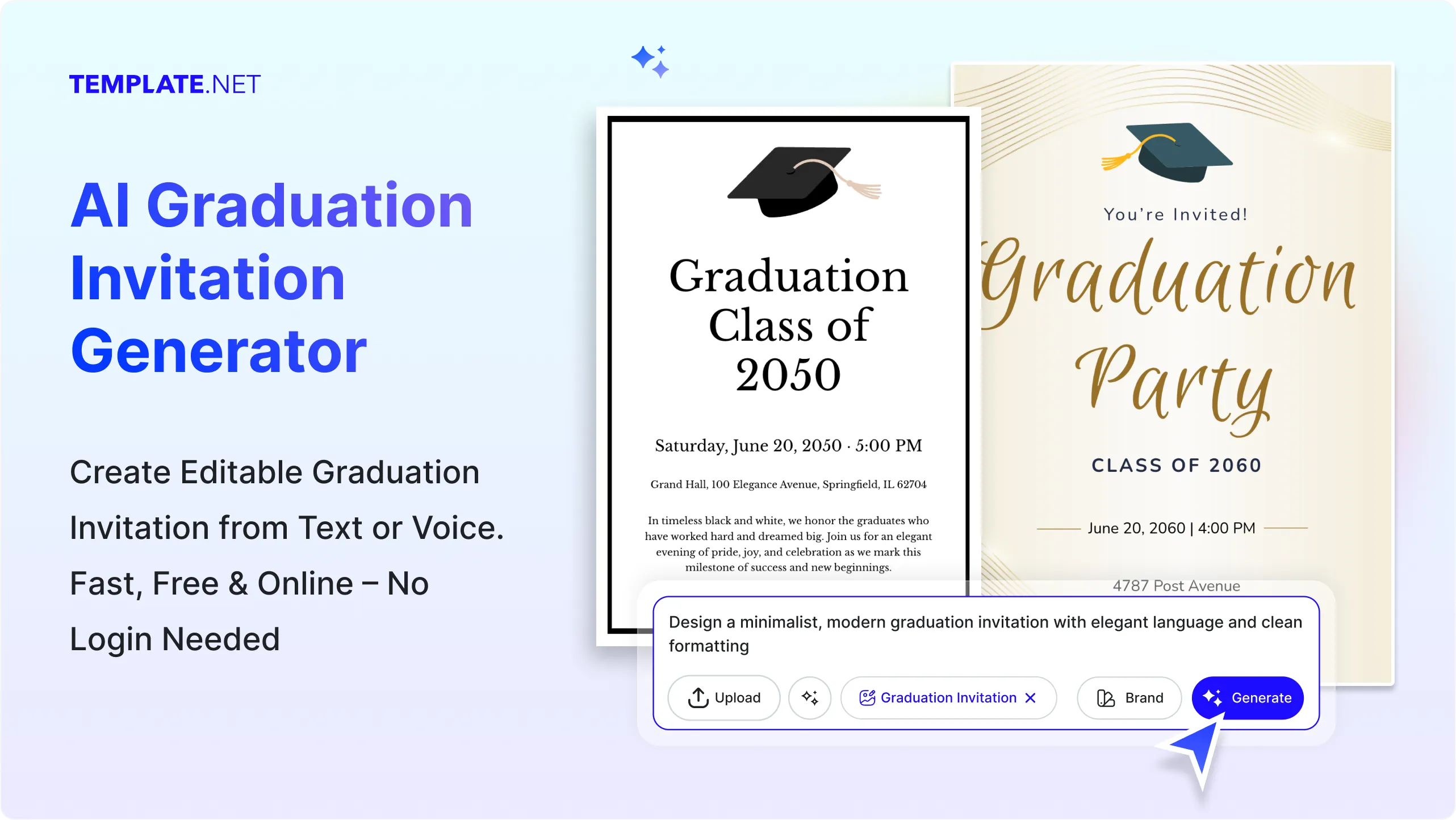 Free AI Graduation Invitation Generator, Free Graduation Invitation Maker Online